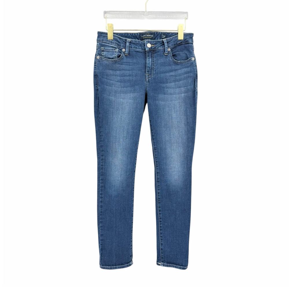 Lucky Brand Lolita 6/28 Regular Mid Rise Dark Wash Five Pocket Skinny Jeans